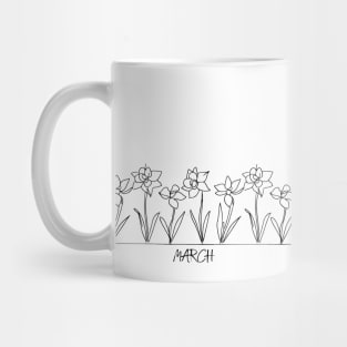 March Birth Month Flower - Daffodil Mug